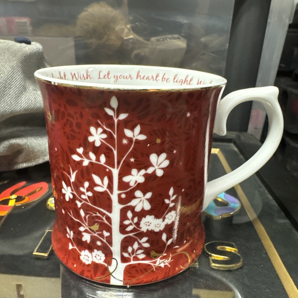 Starbucks Mug Rosanna 2009 Let Your Heart Be Light Wish Christmas Holiday Cup